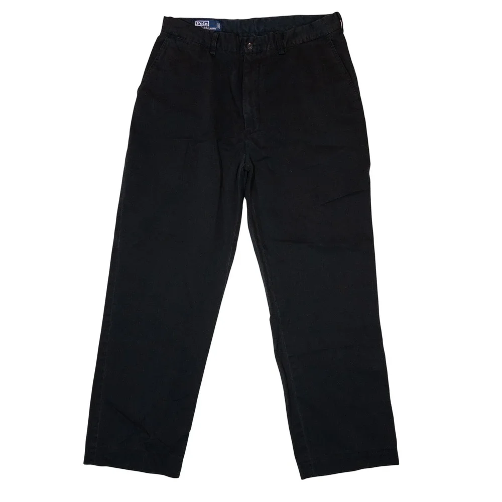 Polo Ralph Lauren Prospect Pant Mens 35x32 Black Vintage Chino W087157